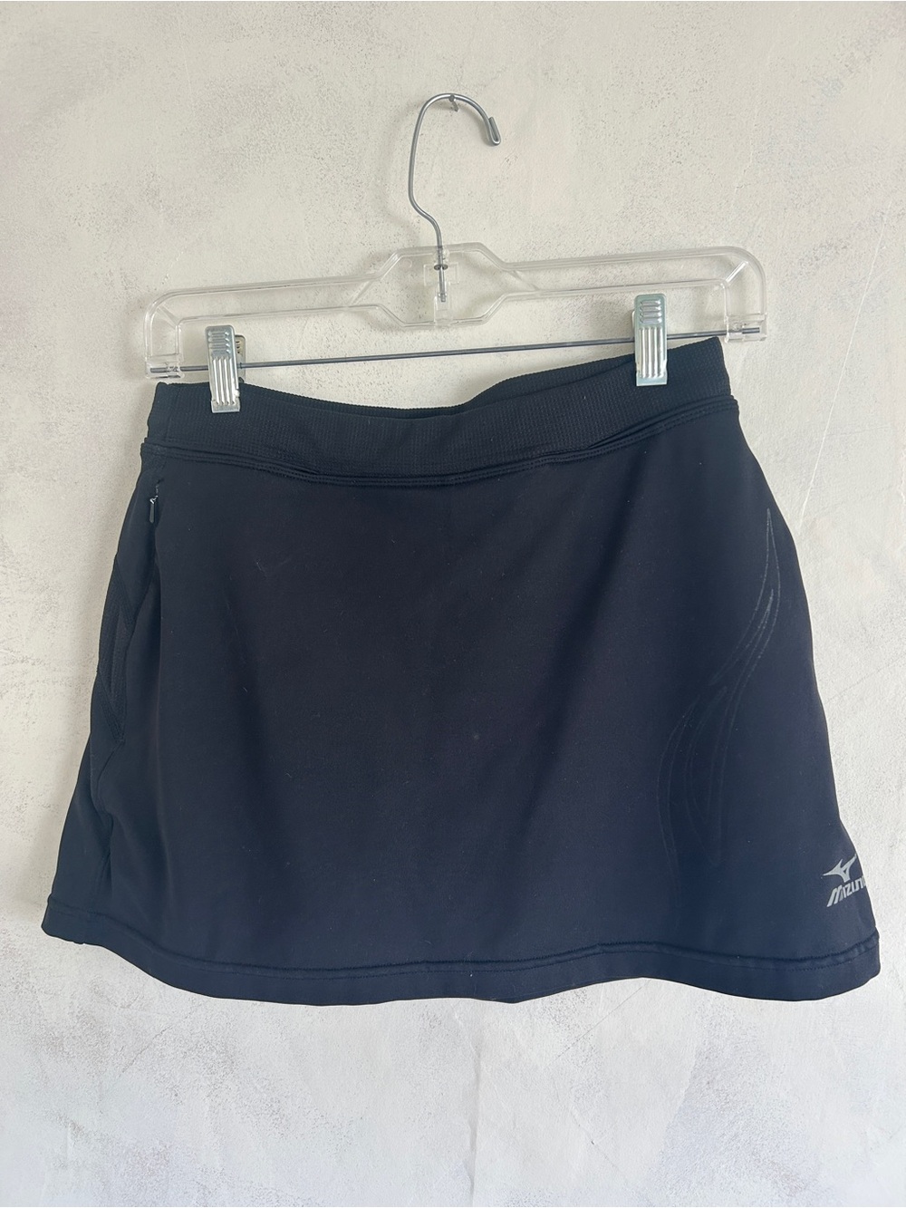 Mizuno Black Sport Skort with Zip Pocket